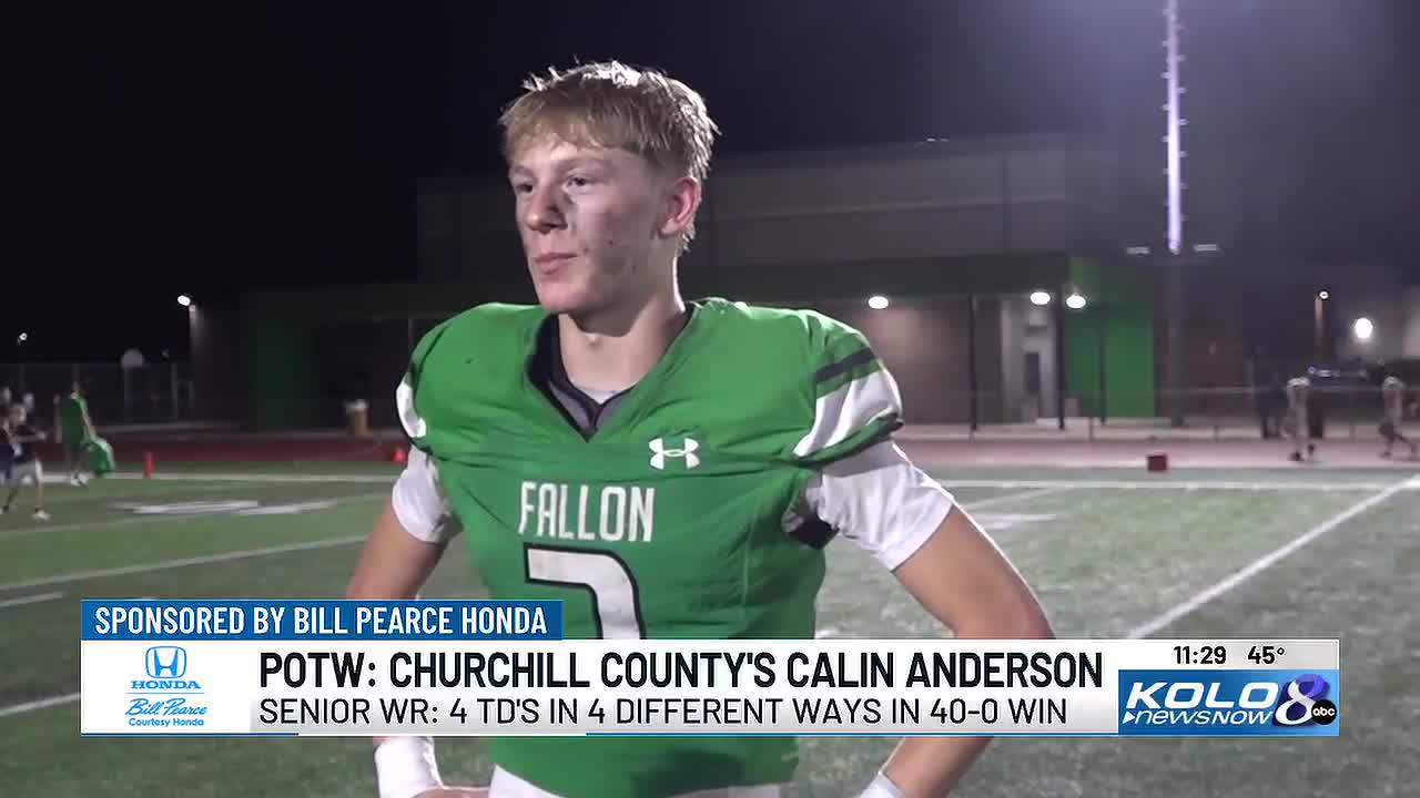 Churchill County Receiver Calin Anderson Named Player of the Week