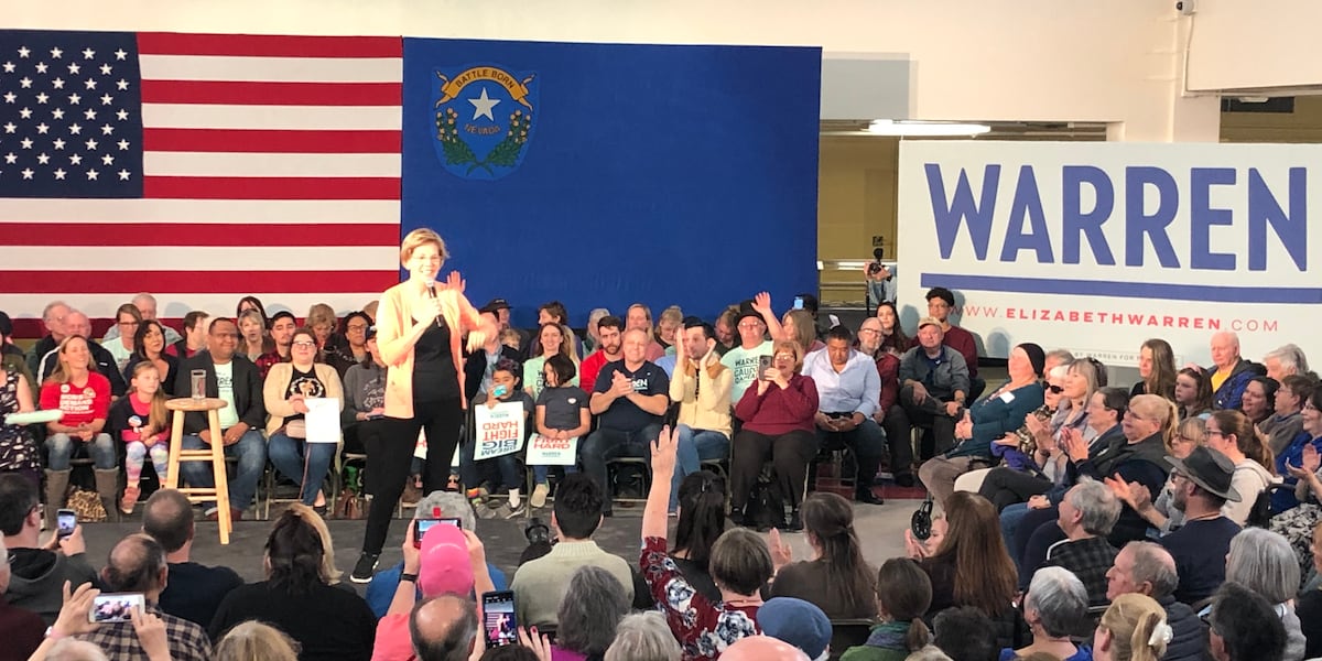 Hundreds gather in Reno to support Sen. Warren