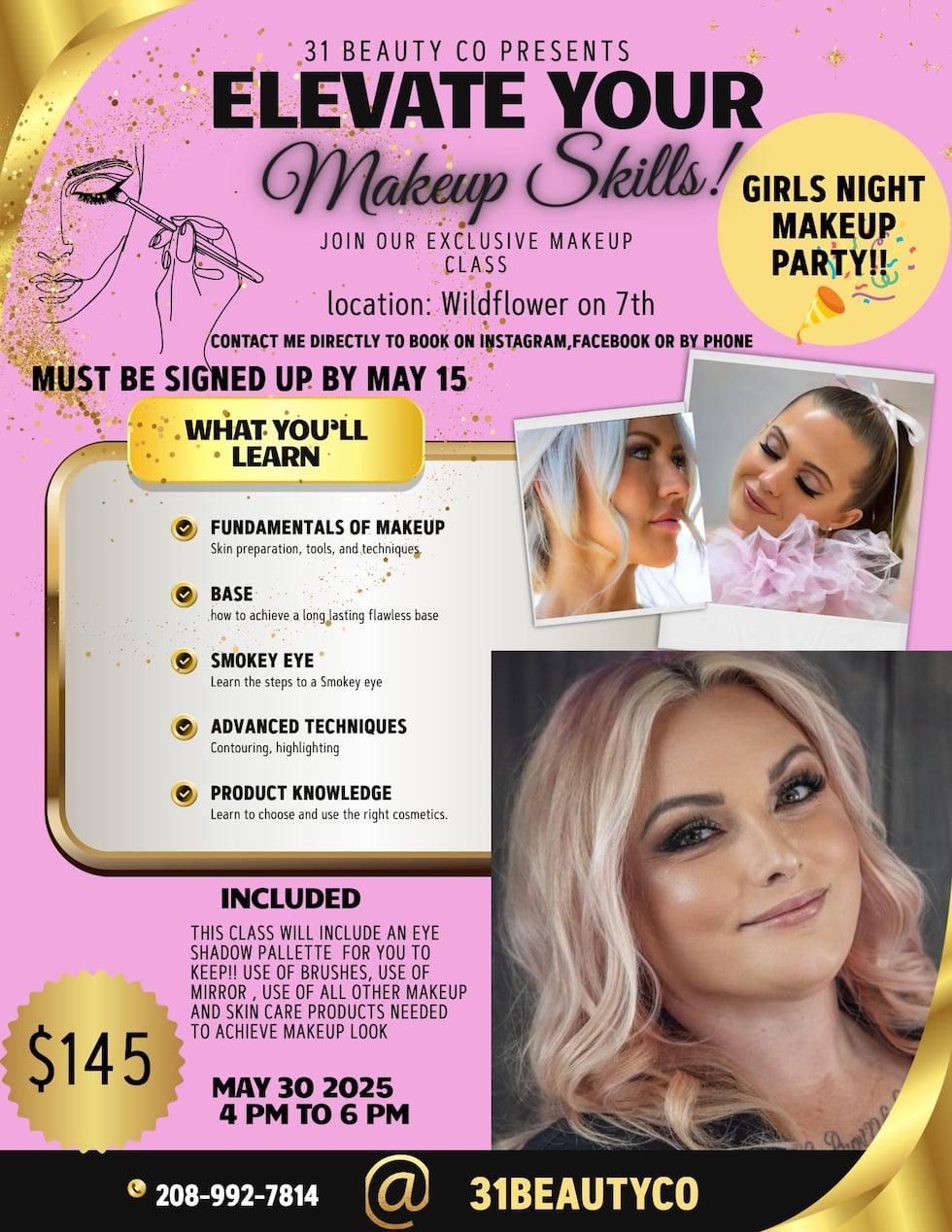 31 BEAUTY CO EVENT FLYER
