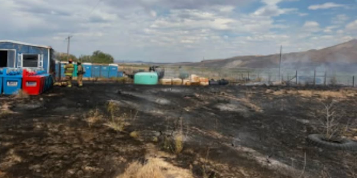 Terry Fire chars outbuilding and a vehicle