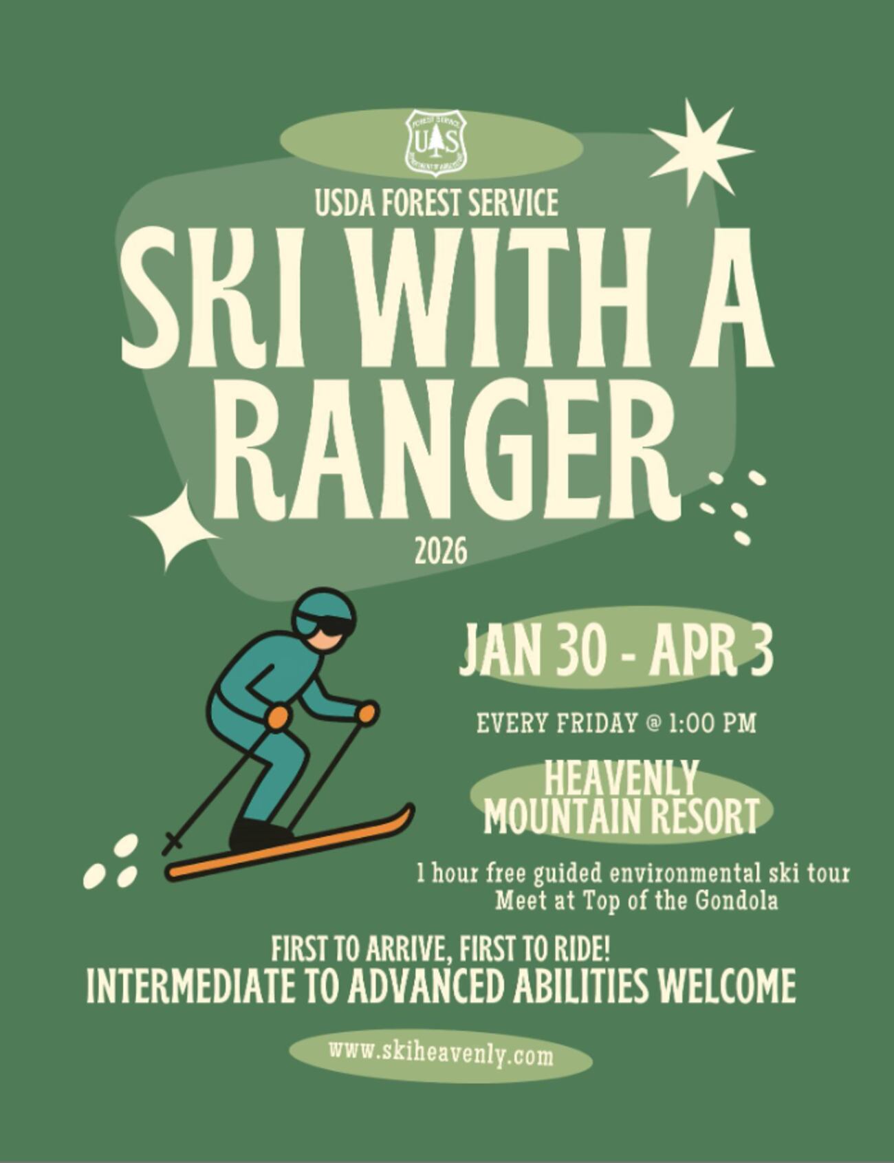 ‘Ski with a Ranger’ program begins Friday