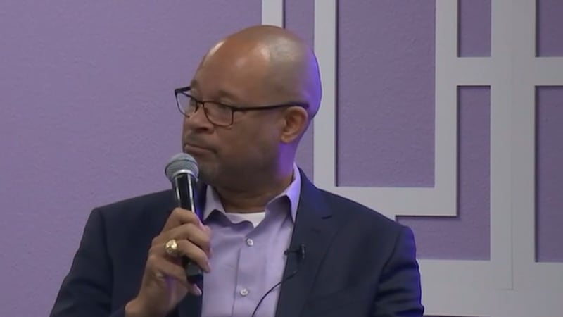 Gubernatorial candidate Aaron Ford pledged faster state funding for survivor services and a...