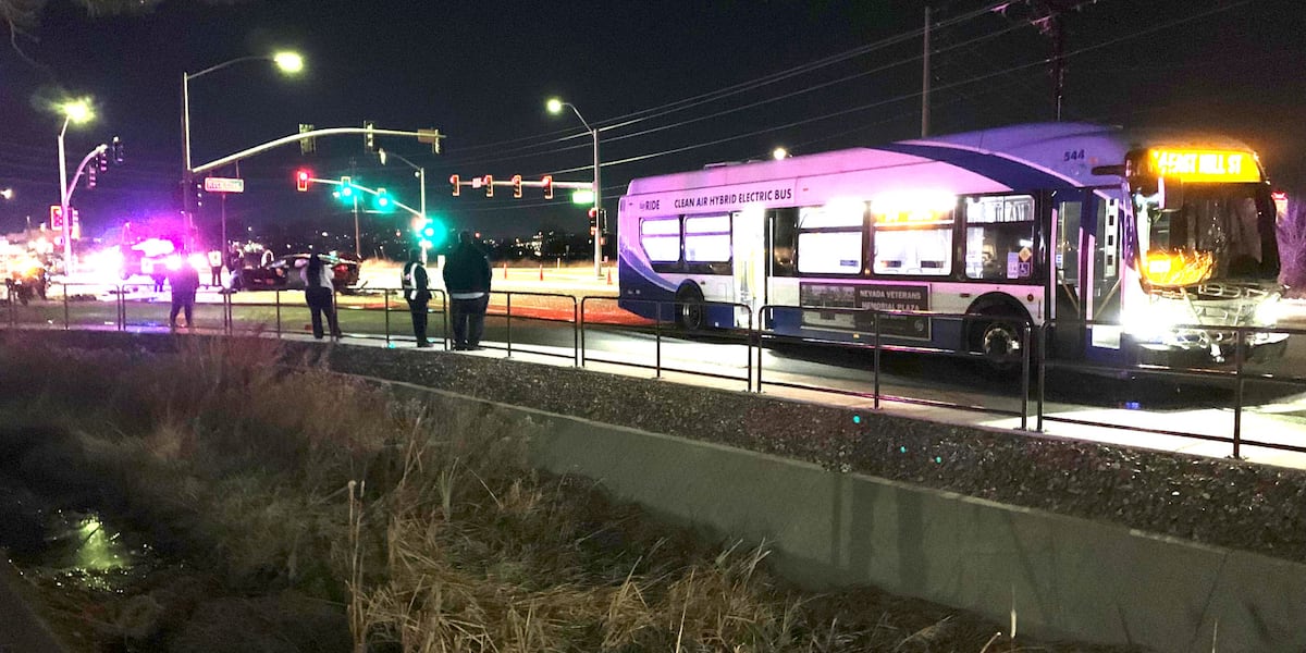 Reno Rtc Bus RTC bus, car crash in southeast Reno; car driver has life-threatening ...