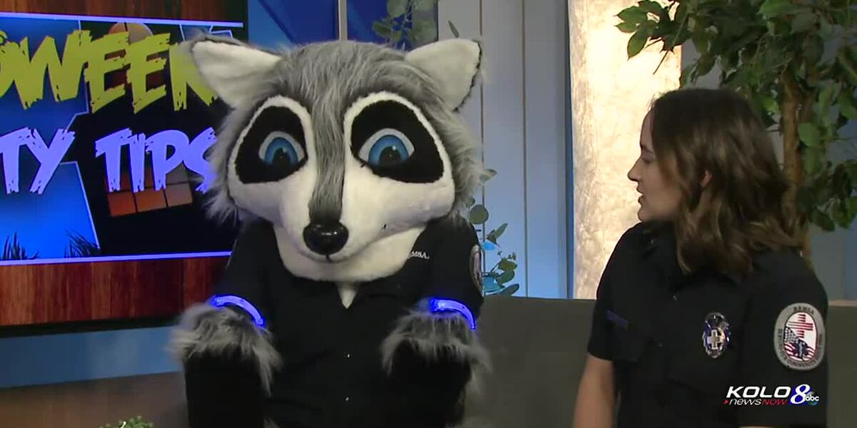 Racoon Riley REMSA Health’s Riley the Raccoon shares ways to stay safe this Halloween