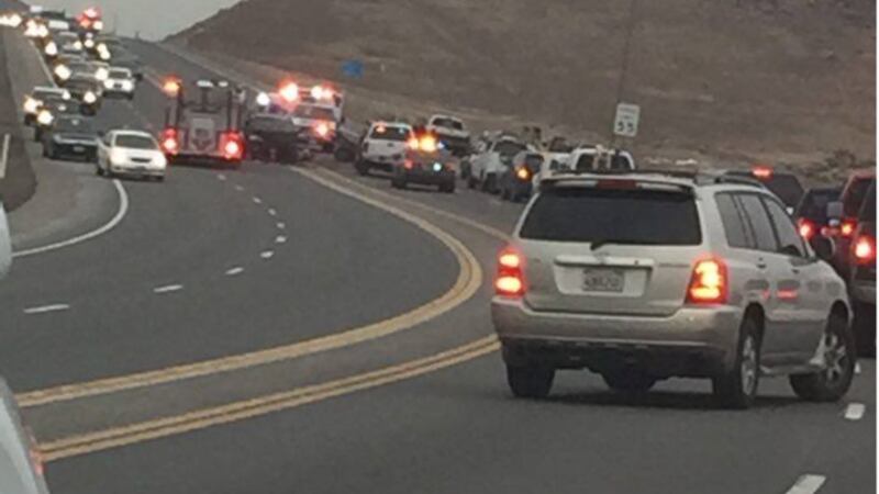 Six Taken to Hospital After Pyramid Highway Crash