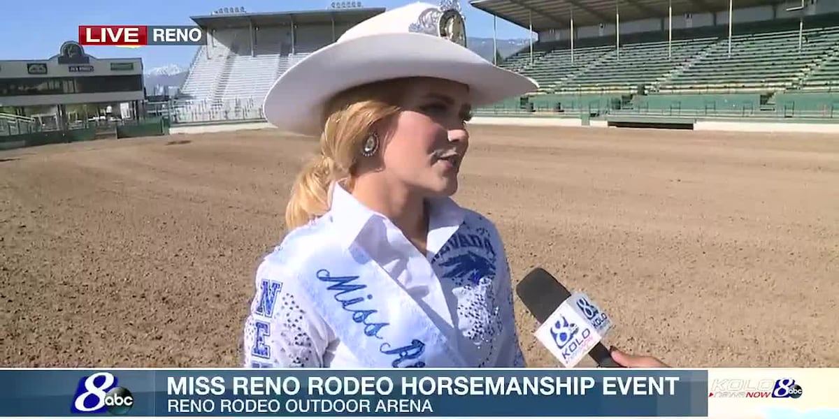 Jen Fisk Reno Rodeo Miss Reno Rodeo contestants compete in horsemanship event as they vie ...