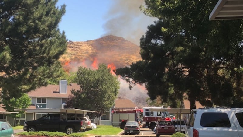 Bug Fire Reno Construction crews spark two separate brush fires in Reno