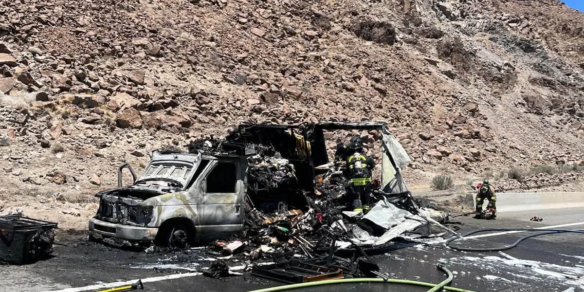 No injuries reported in moving fan fire