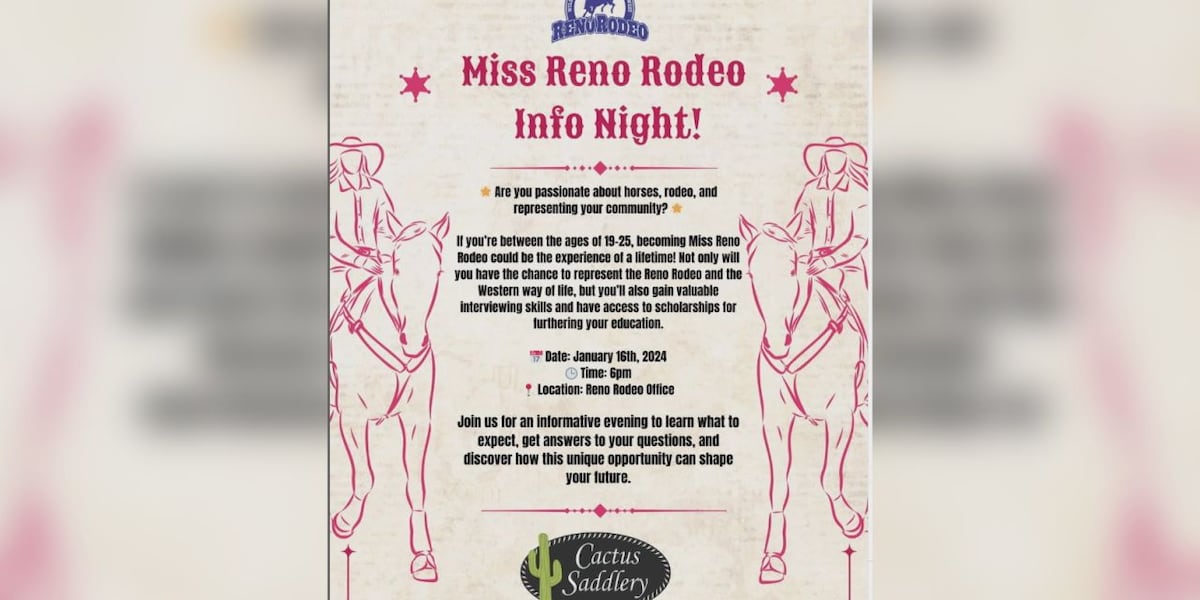 Miss Reno Rodeo Time to wrangle potential candidates for Miss Reno Rodeo 2026