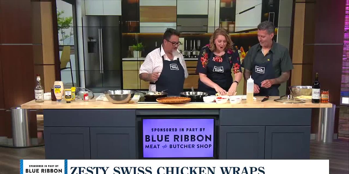 KOLO Cooks: Zesty Swiss chicken wraps