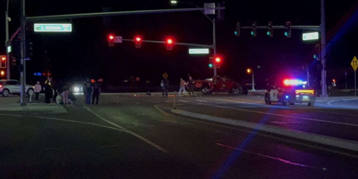 Multiple people hospitalized after three vehicle street racing crash in Reno