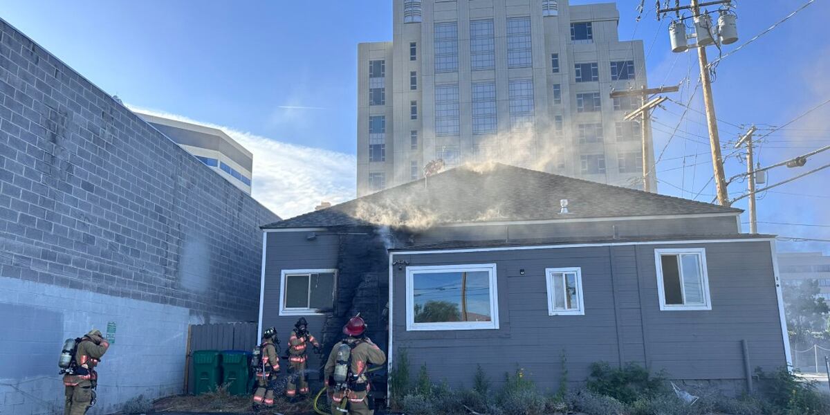 Perry Fire Reno Reno fire crews knock down flames on Stewart St.