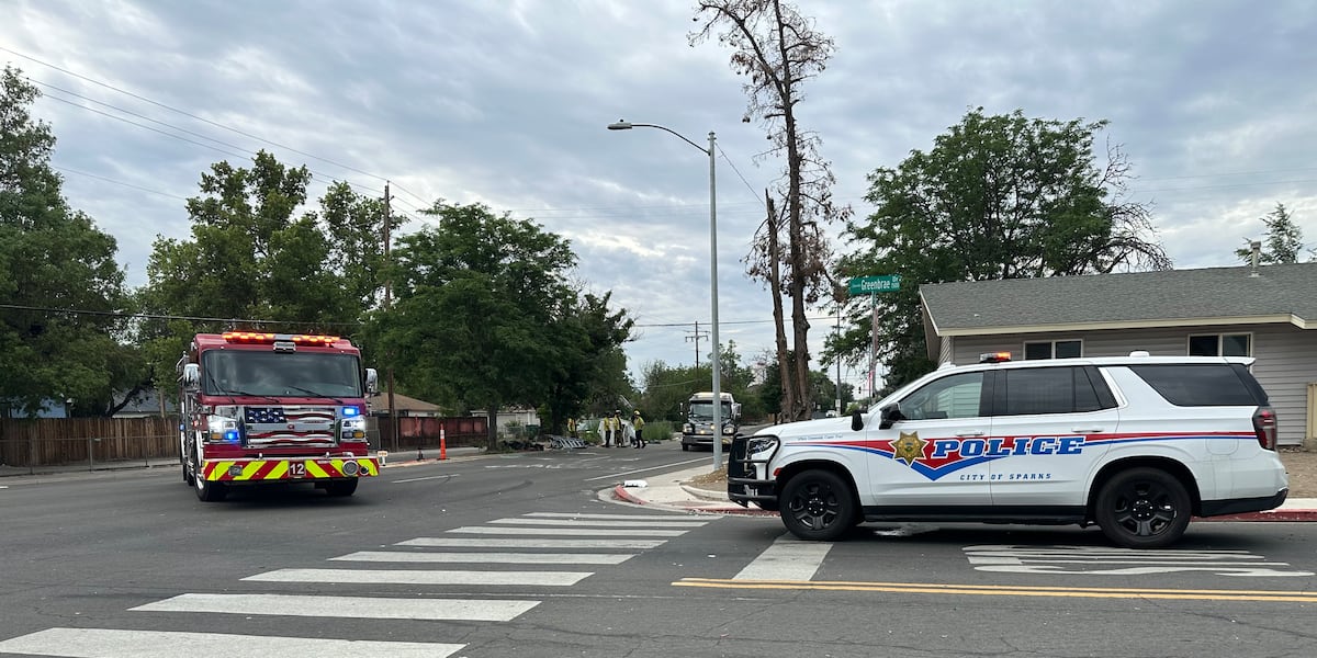Two hospitalized in Sparks crash