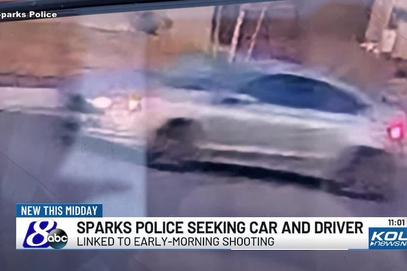 Sparks police looking for car connected to shots fired incident