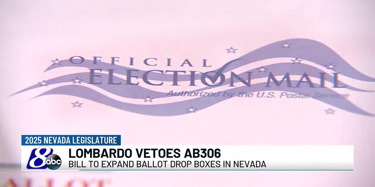 Gov. Joe Lombardo vetoes bill to expand ballot drop boxes in Nevada
