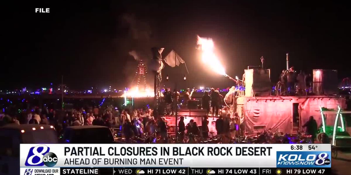 Link preview — Portion of Black Rock Desert Playa temporarily closes for Burning Man