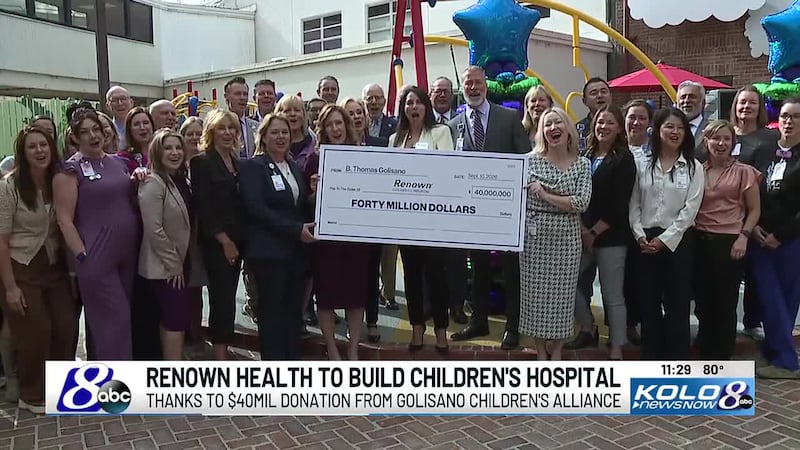 Renown announces plan to build new children’s hospital