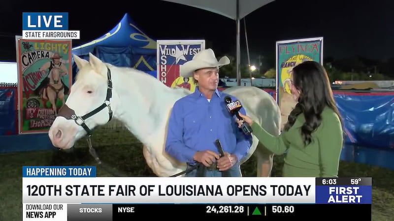 LIVE at the State Fair of Louisiana is KSLA with a State Fair Zoo spokesperson.